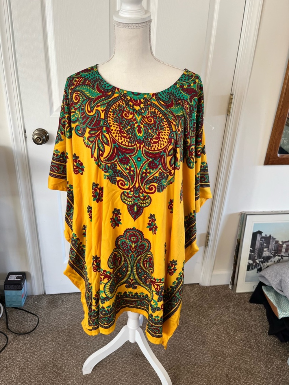 Studio EY Yellow Paisley Boho Tunic